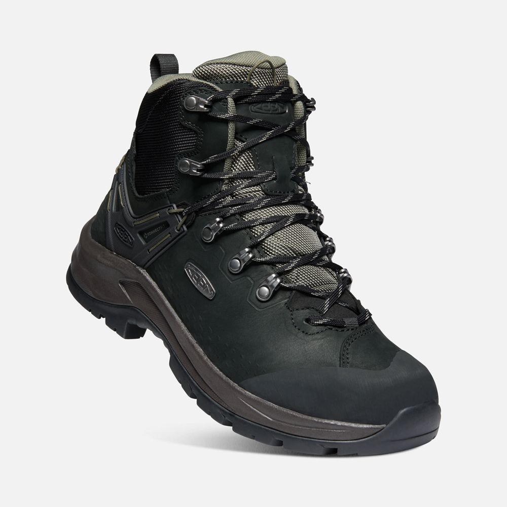 Botas de Seguridad Keen Mexico Negros - Hombre Wild Sky Waterproof - BM3694821